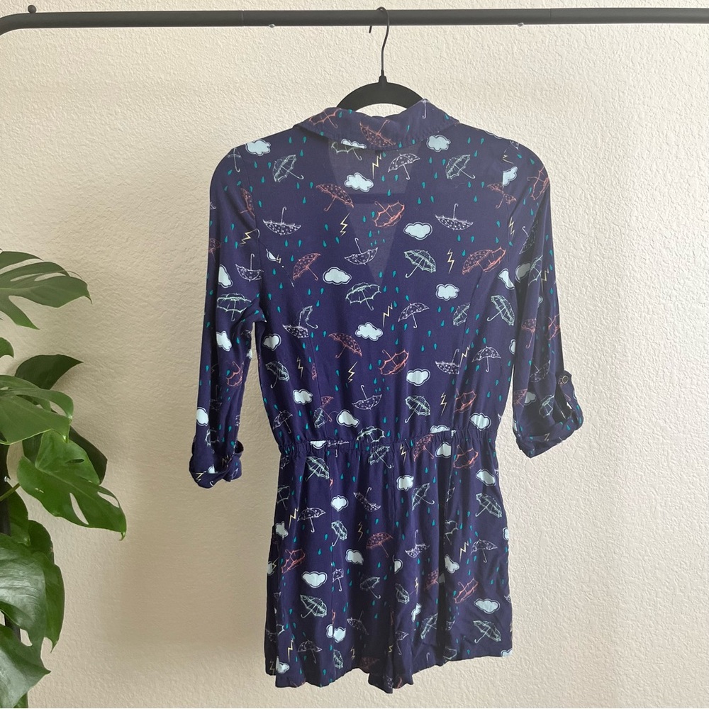 ModCloth Small Blue Romper - Picture 3 of 4
